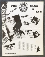 1977 Flyer Roky Erickson Band Mabuhay Gardens SF Punk Rock Handbill