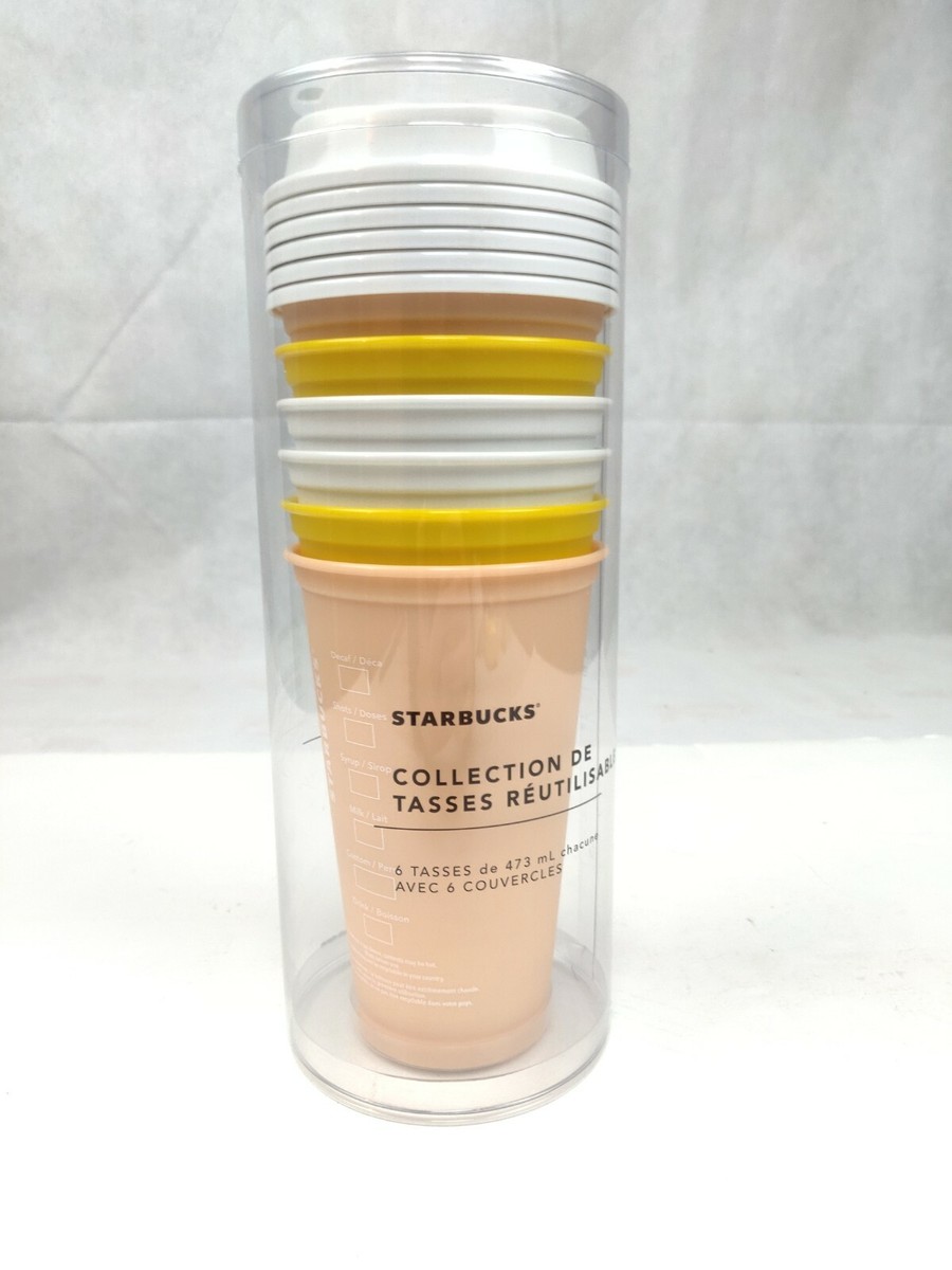 Starbucks Reusable 6 Cup Collection - Sing Louder - Relax