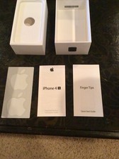 Apple iPhone 4S 16 GB Black Empty Retail Box Only NO PHONE Pamphlets Included.