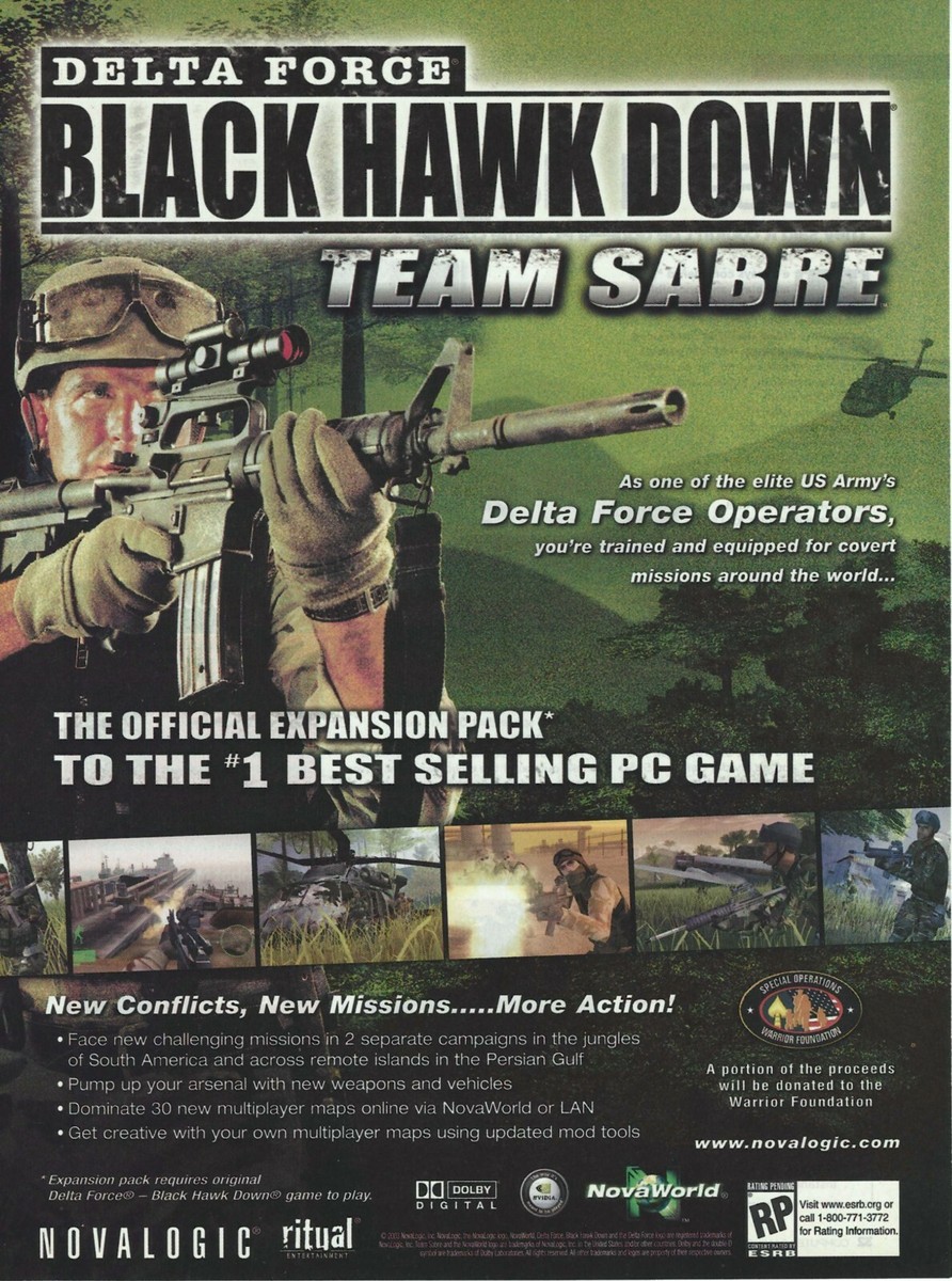 Achetez Delta Force - Black Hawk Down: Team Sabre Steam