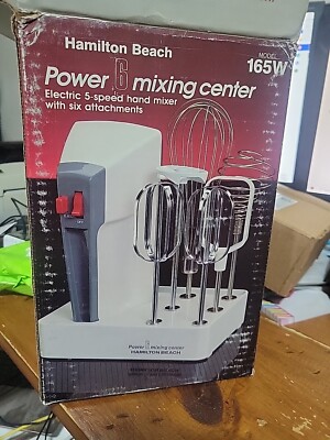 Hamilton Beach Power 6 Mixing Center 165w Brand New Opened Box