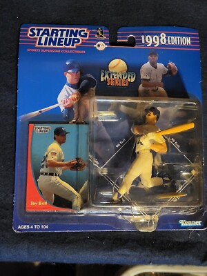 1998 MLB Starting Lineup action figure features Jay Bell (Extended Edition) 