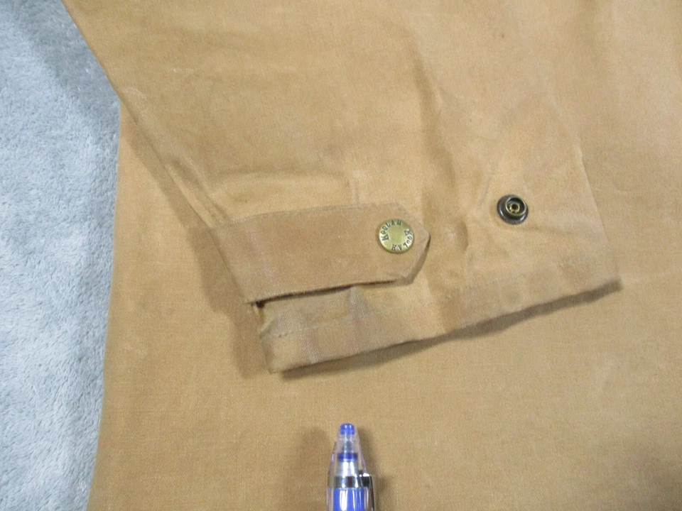 Vintage Koolah Jacket Men Waxed Canvas Field Chore Hunting Barn Coat Large - Image 4 of 4