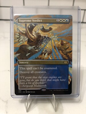 Supreme Verdict (Borderless) Double Masters 2022 Regular MTG   Pack Fresh!