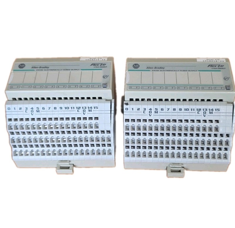ALLEN-BRADLEY Flex I/0 1794-OBBEP 24VDC with BASE, LOT OF 2 Pre-owned
