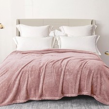 Plush Fuzzy Fleece Bed Blanket King Size, Super Soft, Fluffy and Warm Blanket...