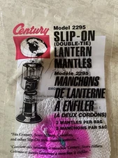 1 Pack Of  2 Century Slip-On Lantern Mantles  Model 2295