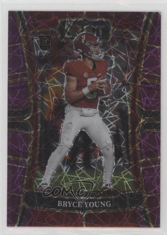 2023 Panini Select Draft Picks Concourse Purple Lazer Prizm Bryce Young #1 18d9