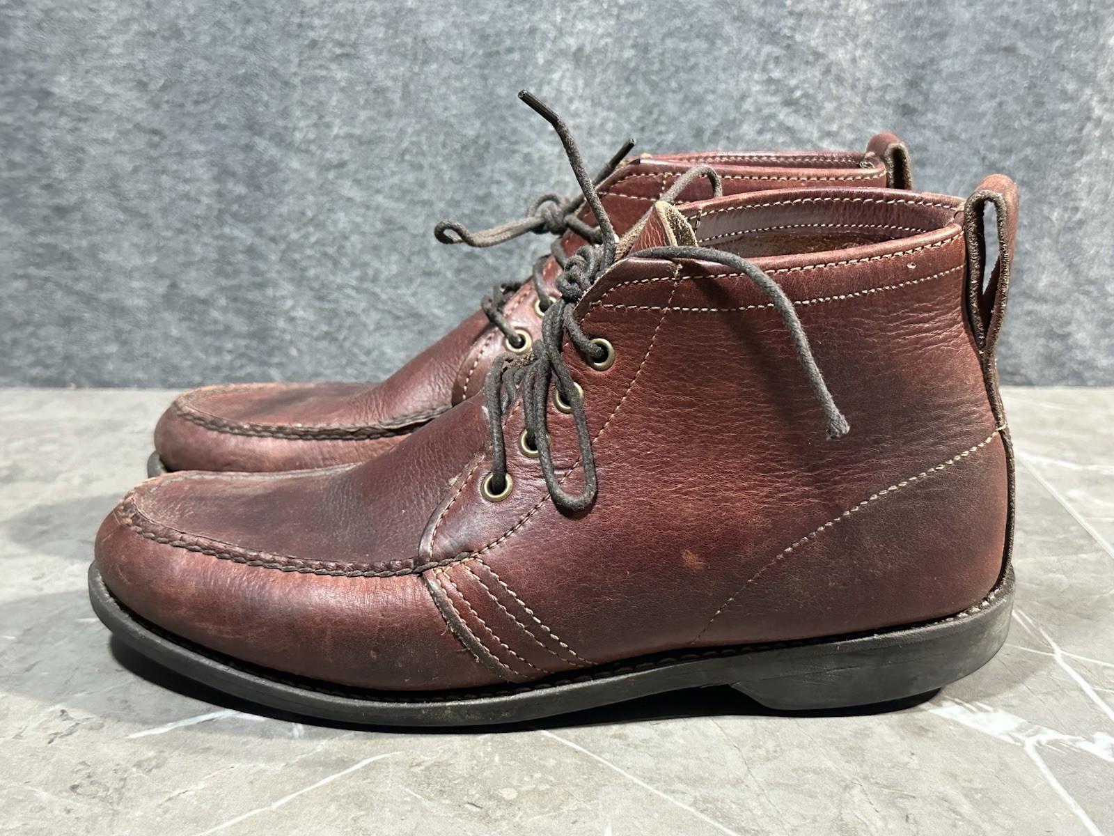 Vintage Gokey for Orvis Brown Leather Chukka Boots GRO CORD Soles Men's 10.5E