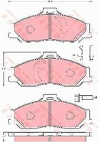 TRW GDB3353 BremsbeläGe Set, Scheibenbremse FüR Ford, Ford Australien, Mazda
