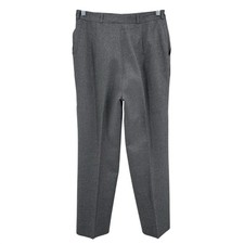 Harve Benard Women Sz 10 Charcoal Gray 100 Wool Dress Pants Vintage Career