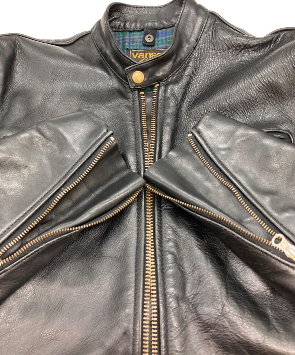 VANSON COMET シングルライダース VANSON COMET/Single Rider's Jacket Size: 36 Black 34342P06 Men | eBay