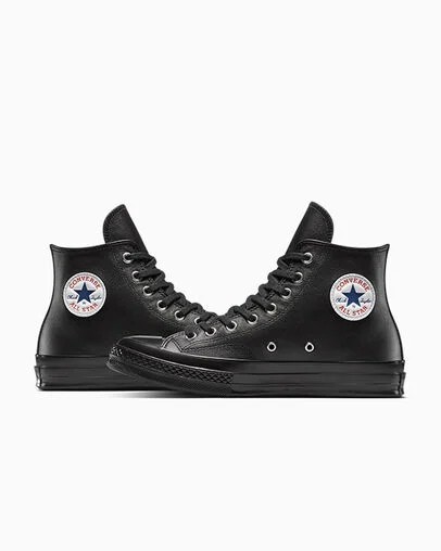 Converse Chuck 70 Hi Leather Black Men's Size 10 A15169C CTAS