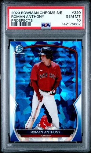 2023 Bowman Chrome Sapphire Roman Anthony #BCP-220 PSA 10 Gem Mint