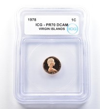 1978 Virgin Islands 1 Cent PR70 DCAM ICG *1131