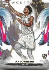 2024-25 TOPPS INCEPTION BASKETBALL BASE CARD AJ JOHNSON ROOKIE #18 BUCKS