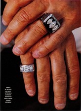 Al Davis Los Angeles Raiders Super Bowl Ring Magazine Article Page 1990s NFL