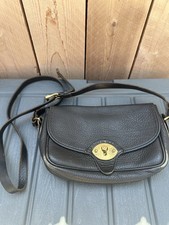 Dooney Bourke Vintage Awl Cavalry Bag Made in USA All Weather Leather Crossbody