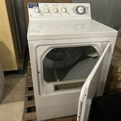 GE DCSR483EA1WW 27'' White Front Load Electric Dryer  