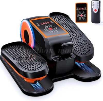 Electric Under Desk Elliptical Machine 15-Speed Seated Pedal Exerciser for Home
