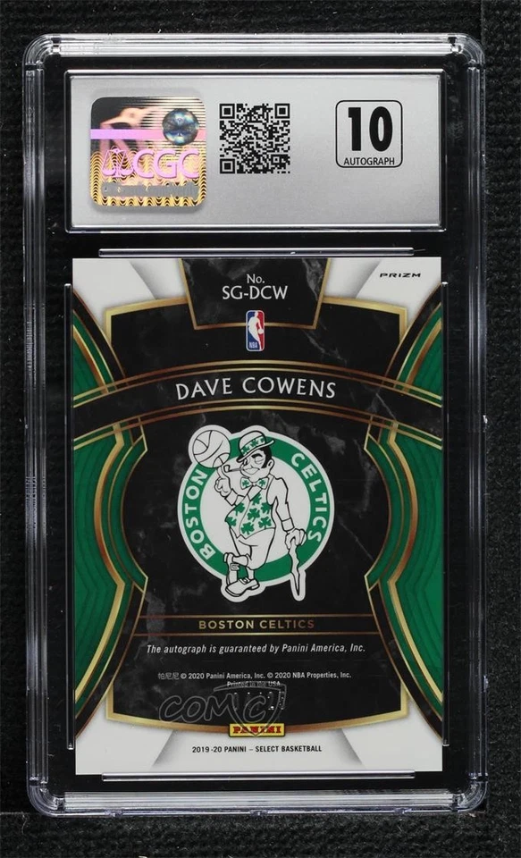 2019-20 Select Signatures Tie-Dye Prizm /25 Dave Cowens CGC 10 Gem Mint Auto HOF - Image 2 of 2