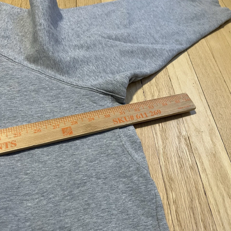 Adidas Sweater Mens 4X Heather Gray Oversized Sweatshirt Logo Hoodie Pullover - Image 4 of 4