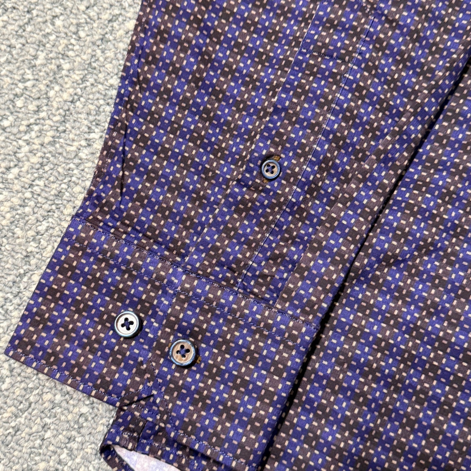 Bugatchi Ooohcotton Tech Geometric Button Up Shir… - image 4