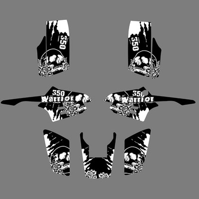 ATV Graphics Decals For Yamaha Warrior 350 YFM350X 1987-2004 Frame Body Stickers