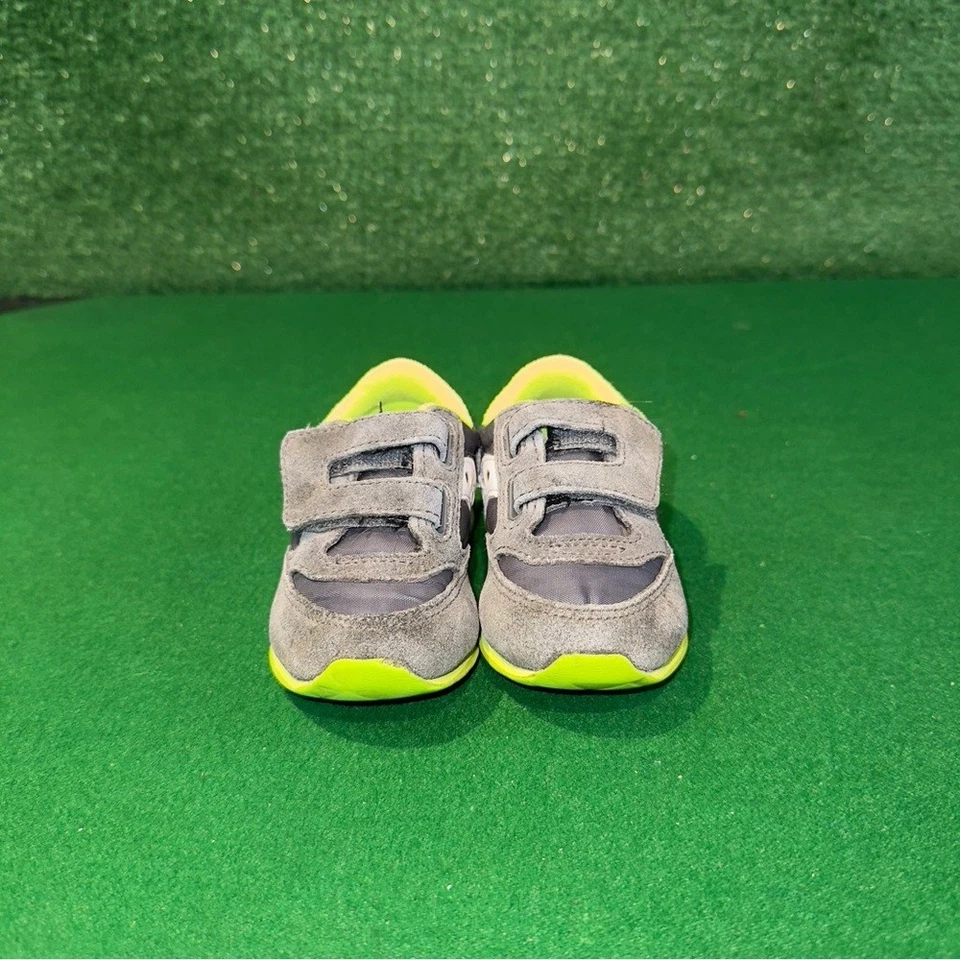 Tênis Saucony Baby Jazz HL cinza volt verde criança menino tamanho 5C - Imagem 2 de 4