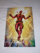2025 SDCC Deadpool ART PRINT  Signed BY Mike Krome 11x17