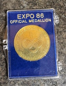 1986 World Exposition EXPO '86 Vancouver Canada OFFICIAL MEDALLION In The Case