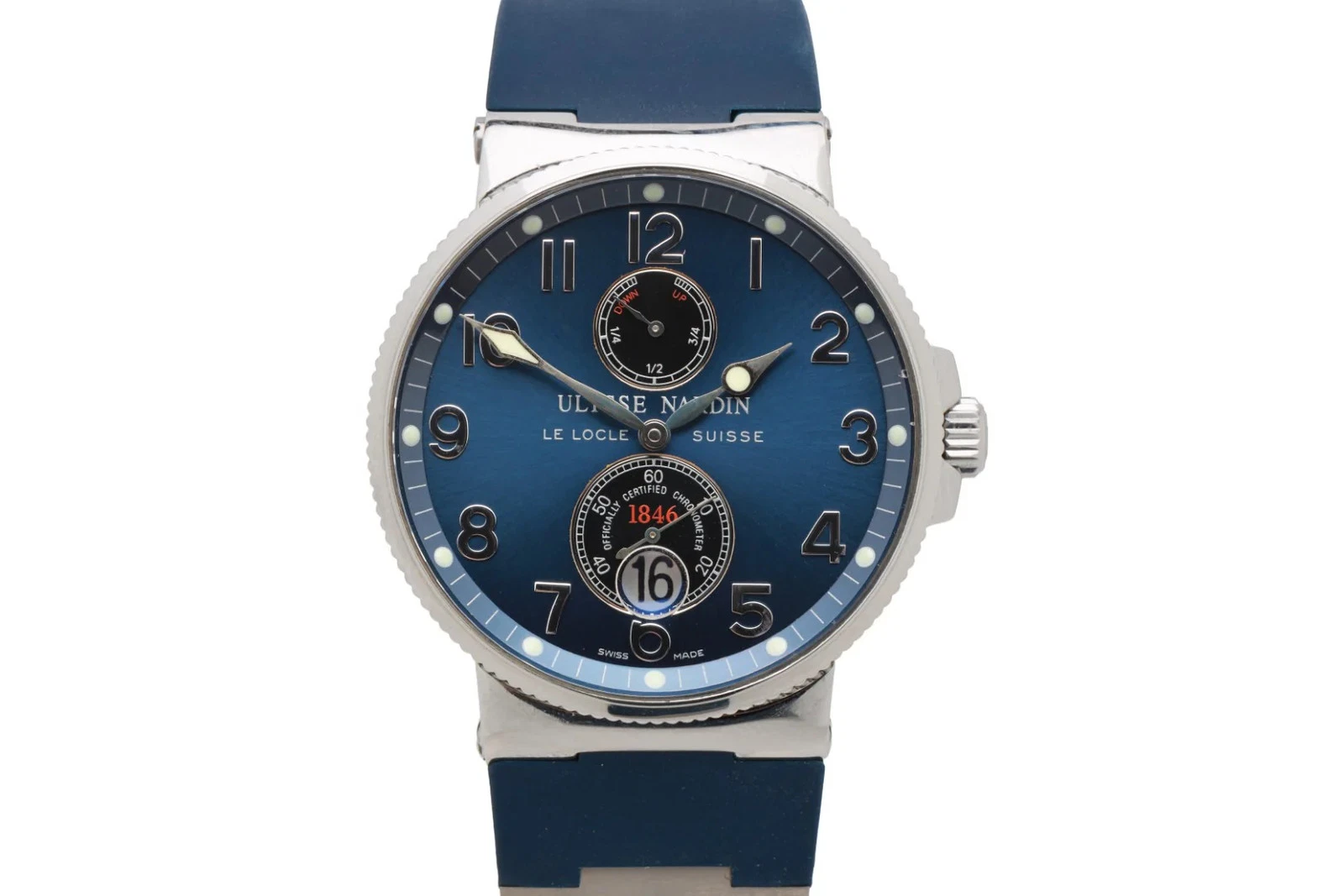 Ulysse Nardin — Ulysse Nardin Maxi Marine 263-66 Stainless Steel 42mm Watch