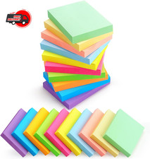 20 Pads Post It Notes 10 Colors 1.5 x 2 Inches Small Post It Notes 100 Sheets