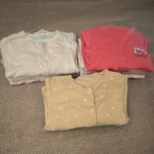 Bundle Baby - Footed Long Sleeve Babygrow Bundle 9-12 Months -10 Pieces