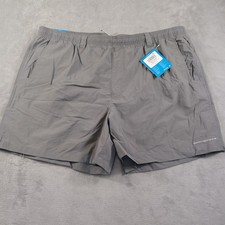 Columbia PFG Backcast IV Water Shorts Mens 2XL Gray Omni-Shade 6in Fishing