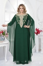 Royal Kaftan Georgette Gown Moroccan  Dubai Eid SALE Dress Elegant Islamic Abaya