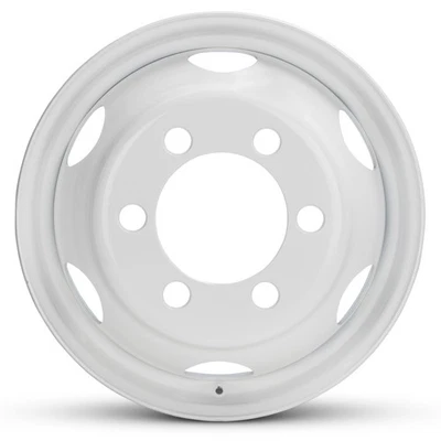 New Wheel For 1995-2025 Isuzu NPR NQR NRR 19.5 Inch White Steel Rim - Image 1 of 4