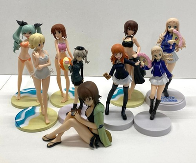 #ad #ad Girls und Panzer Figure Set of 9 Authentic Collectible Anime Toys Japan $188.66