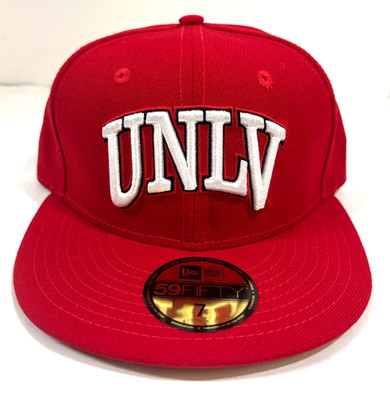 UNLV Rebels NCAA NE Arch 2016 WOOL Fitted Hat ~ Red