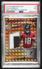 2018 Panini Spectra Next Era Neon Orange Prizm 4/5 Calvin Ridley #9 PSA 7 0fn5
