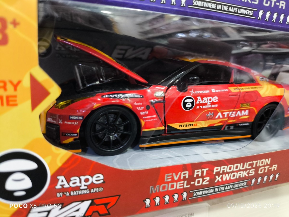 MINI GT x POPRACE 90 EVA RT Test Type-01 X Works GT-R #33 SUPER GT