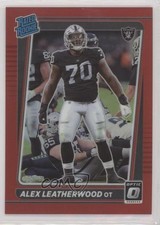 2021 Panini Donruss Optic Rated Rookie Red Prizm 46/99 Alex Leatherwood #266 0b3