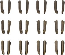uxcell Double Open Zipper Repair Latch Kits, #3#5#8 Insert Pins for Bronze 