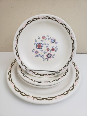 Vintage Boontonware Motecillo Dinner Plates & Salad Plate # 5105-7/ 5102-10