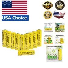 Lot AA Rechargeable Batteries NiCd 700mAh 1.2v For Garden Solar Ni-Cd Light LED