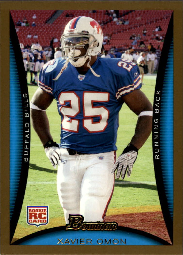 2008 Bowman Gold #273 Xavier Omon - FB