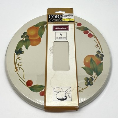 Corelle Coordinates Abundance Burner Round Cover Set Vintage Cottagecore Grandma