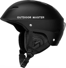 OutdoorMaster Kelvin Ski Helmet - Snowboard Helmet Youth Black - Small