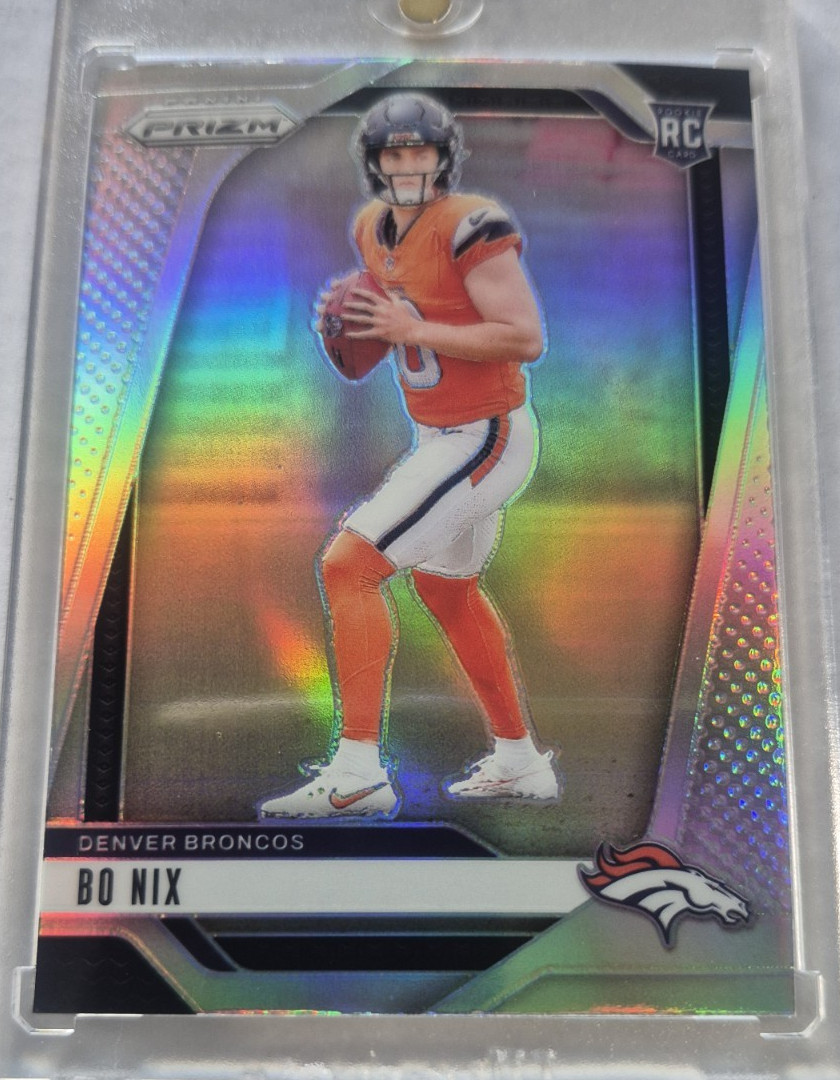 Bo Nix Denver Broncos Rookie Card 309 2024 Silver Prizm