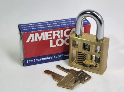 American Lock 5570 Cutaway Brass Padlock - Premium Locksport Collector Edition